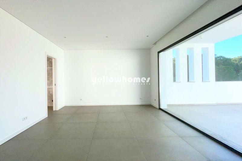 Unique contemporary villa under construction frontline golf in Vila Sol 